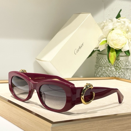 Wholesale Cartier AAA Quality Sunglassess #1216286 $60.00 USD, Wholesale Quality Replica Cartier AAA Quality Sunglassess