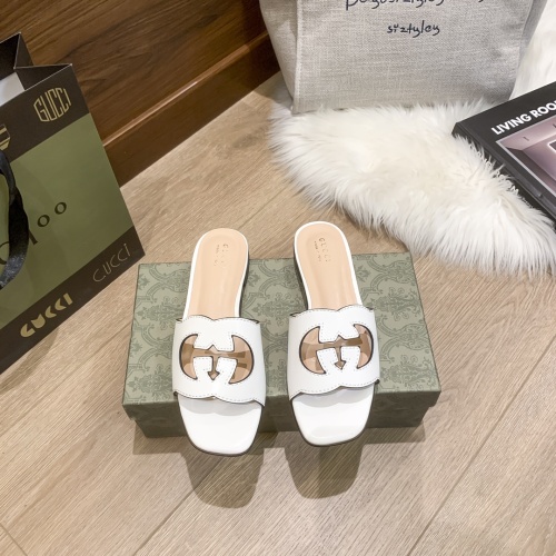 Replica Gucci Slippers For Women #1216298 $56.00 USD for Wholesale