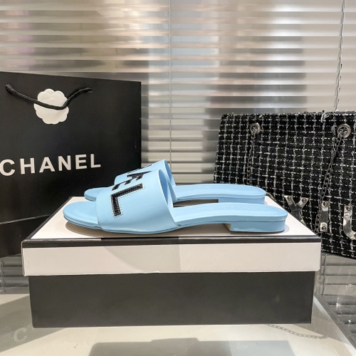 Replica Chanel Slippers For Women #1216334 $56.00 USD for Wholesale