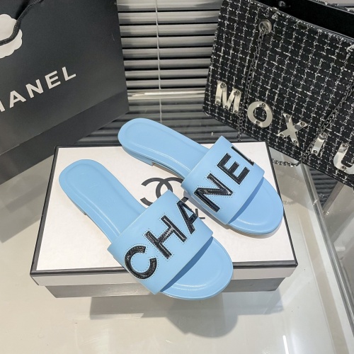 Replica Chanel Slippers For Women #1216334 $56.00 USD for Wholesale