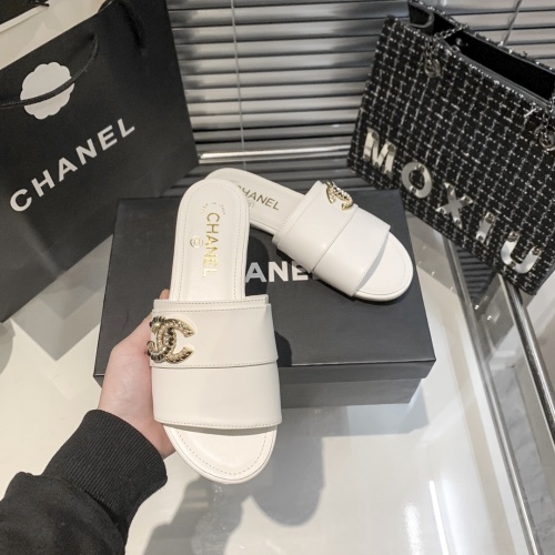 Replica Chanel Slippers For Women #1216343 $56.00 USD for Wholesale