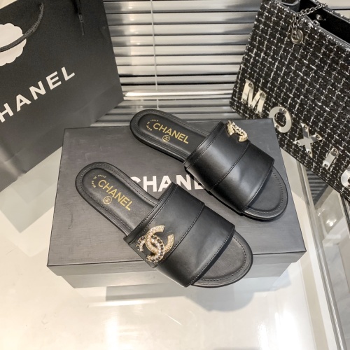 Wholesale Chanel Slippers For Women #1216344 $56.00 USD, Wholesale Quality Replica Chanel Slippers