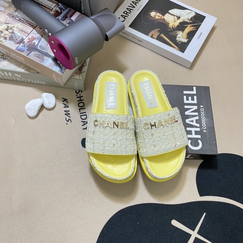 Wholesale Chanel Slippers For Women #1216353 $64.00 USD, Wholesale Quality Replica Chanel Slippers