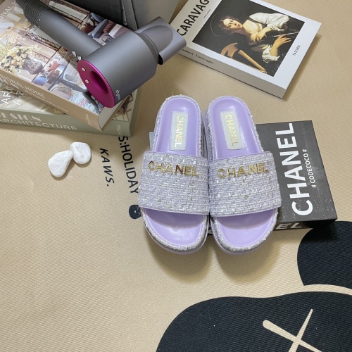 Wholesale Chanel Slippers For Women #1216355 $64.00 USD, Wholesale Quality Replica Chanel Slippers