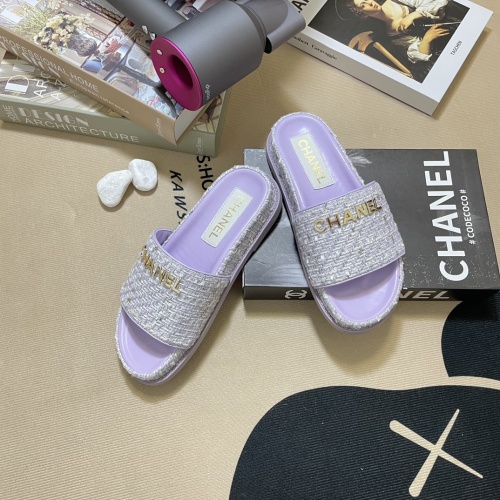 Replica Chanel Slippers For Women #1216355 $64.00 USD for Wholesale