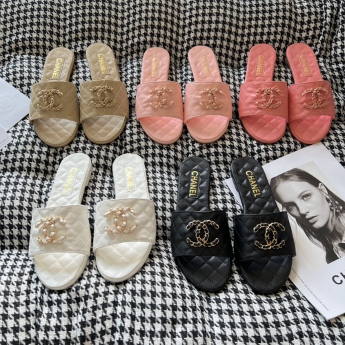 Replica Chanel Slippers For Women #1216357 $56.00 USD for Wholesale