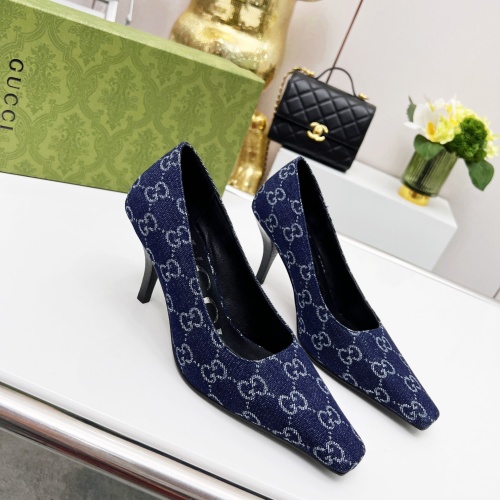 Wholesale Gucci High-Heeled Shoes For Women #1216370 $72.00 USD, Wholesale Quality Replica Gucci High-Heeled Shoes