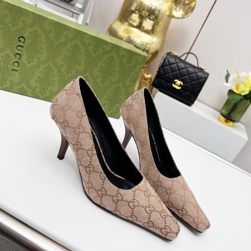 Wholesale Gucci High-Heeled Shoes For Women #1216371 $72.00 USD, Wholesale Quality Replica Gucci High-Heeled Shoes