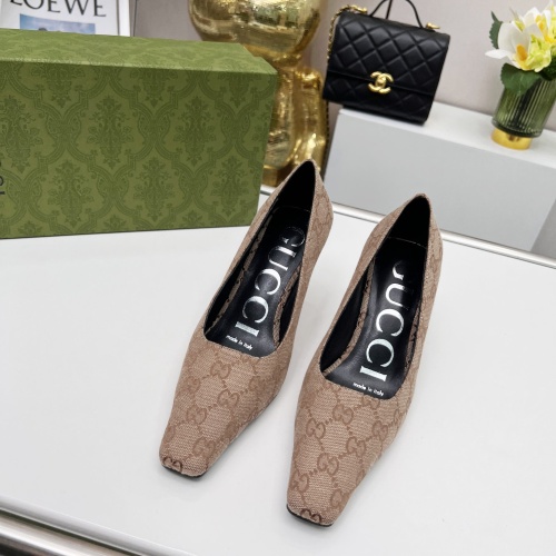 Replica Gucci High-Heeled Shoes For Women #1216371 $72.00 USD for Wholesale