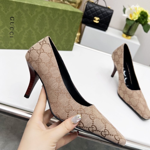 Replica Gucci High-Heeled Shoes For Women #1216371 $72.00 USD for Wholesale