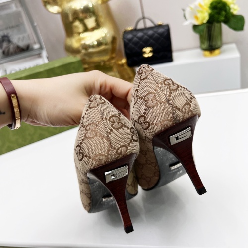 Replica Gucci High-Heeled Shoes For Women #1216371 $72.00 USD for Wholesale