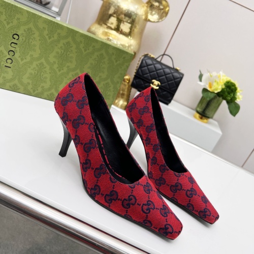 Wholesale Gucci High-Heeled Shoes For Women #1216372 $72.00 USD, Wholesale Quality Replica Gucci High-Heeled Shoes