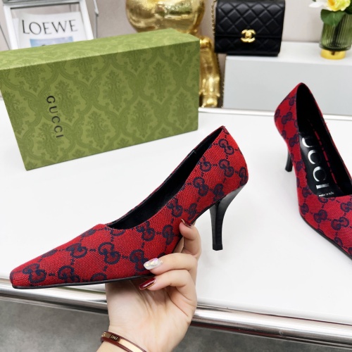 Replica Gucci High-Heeled Shoes For Women #1216372 $72.00 USD for Wholesale