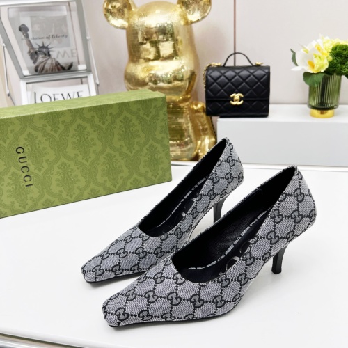 Wholesale Gucci High-Heeled Shoes For Women #1216373 $72.00 USD, Wholesale Quality Replica Gucci High-Heeled Shoes