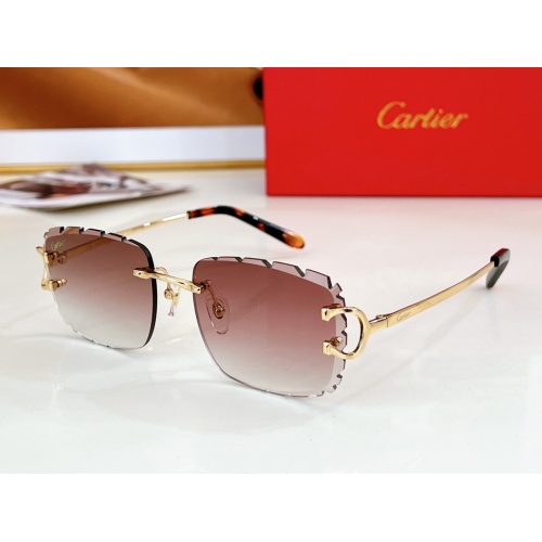 Wholesale Cartier AAA Quality Sunglassess #1216397 $56.00 USD, Wholesale Quality Replica Cartier AAA Quality Sunglassess