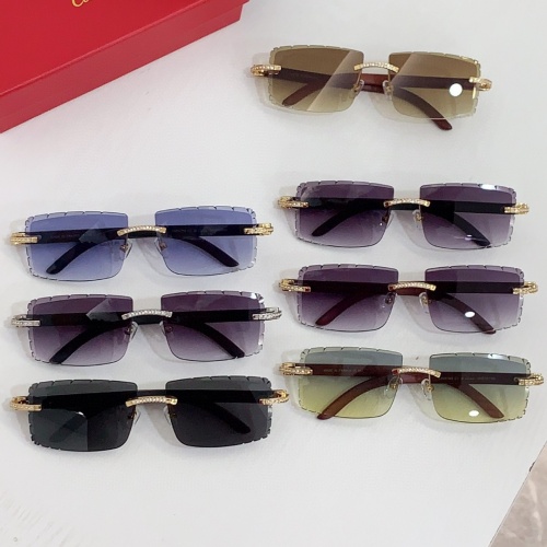 Replica Cartier AAA Quality Sunglassess #1216402 $56.00 USD for Wholesale