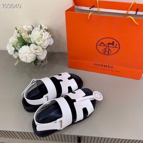 Replica Hermes Sandal For Men #1216587 $76.00 USD for Wholesale