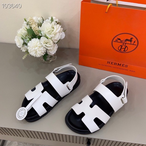 Replica Hermes Sandal For Men #1216587 $76.00 USD for Wholesale