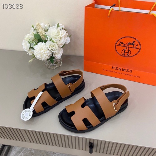 Replica Hermes Sandal For Women #1216588 $72.00 USD for Wholesale