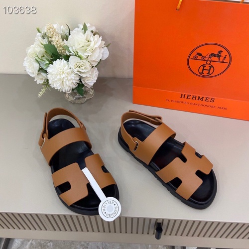 Replica Hermes Sandal For Women #1216588 $72.00 USD for Wholesale