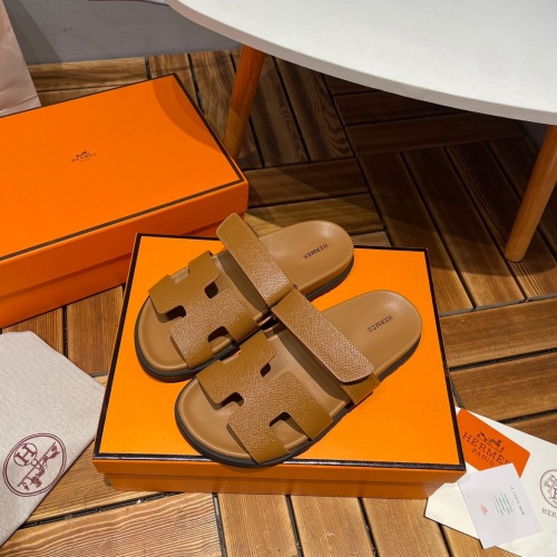 Replica Hermes Slippers For Women #1216610 $76.00 USD for Wholesale