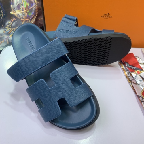 Replica Hermes Slippers For Men #1216613 $80.00 USD for Wholesale