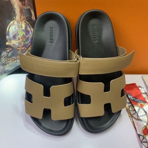 Replica Hermes Slippers For Men #1216615 $72.00 USD for Wholesale