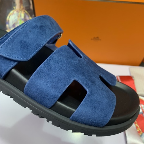 Replica Hermes Slippers For Men #1216634 $76.00 USD for Wholesale