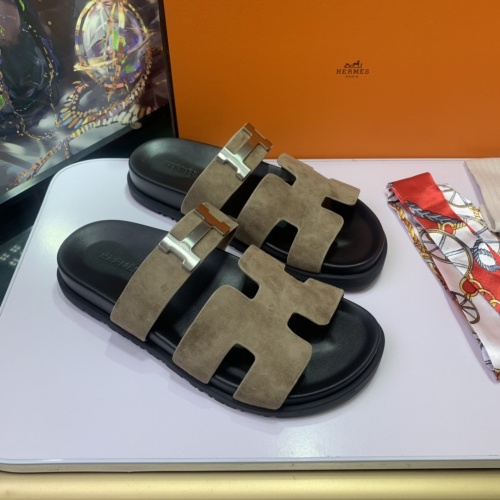 Replica Hermes Slippers For Women #1216639 $72.00 USD for Wholesale