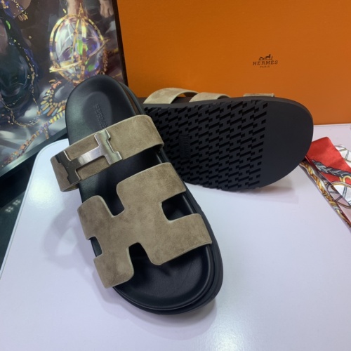 Replica Hermes Slippers For Women #1216639 $72.00 USD for Wholesale