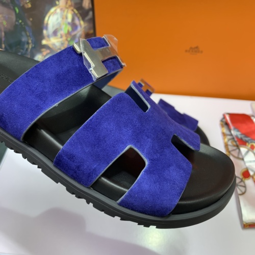 Replica Hermes Slippers For Men #1216645 $76.00 USD for Wholesale