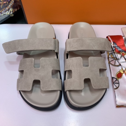 Wholesale Hermes Slippers For Men #1216657 $80.00 USD, Wholesale Quality Replica Hermes Slippers