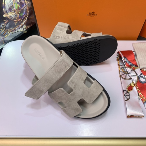 Replica Hermes Slippers For Men #1216657 $80.00 USD for Wholesale