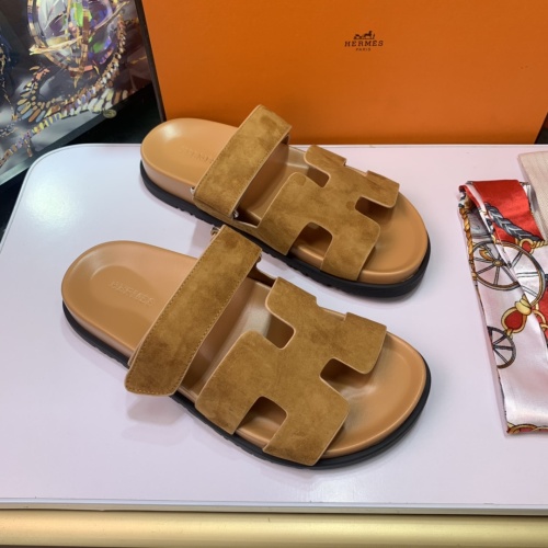 Replica Hermes Slippers For Women #1216658 $76.00 USD for Wholesale