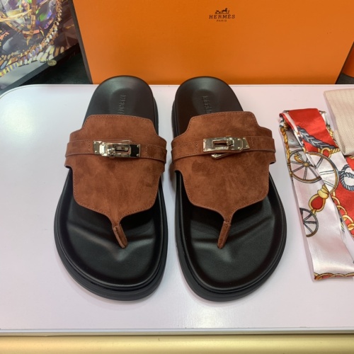 Wholesale Hermes Slippers For Women #1216682 $76.00 USD, Wholesale Quality Replica Hermes Slippers