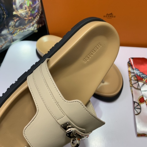 Replica Hermes Slippers For Women #1216686 $76.00 USD for Wholesale