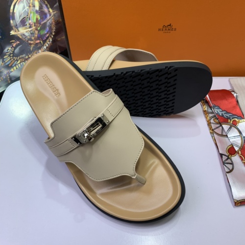 Replica Hermes Slippers For Women #1216686 $76.00 USD for Wholesale