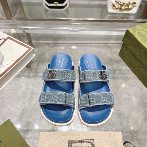 Replica Gucci Slippers For Women #1216738 $88.00 USD for Wholesale