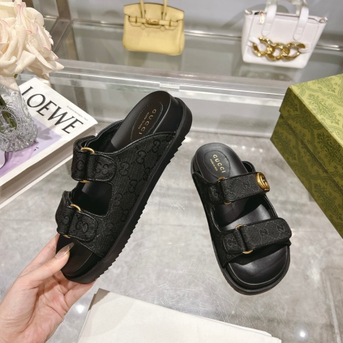 Replica Gucci Slippers For Women #1216740 $88.00 USD for Wholesale