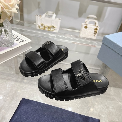 Wholesale Prada Slippers For Women #1216767 $92.00 USD, Wholesale Quality Replica Prada Slippers