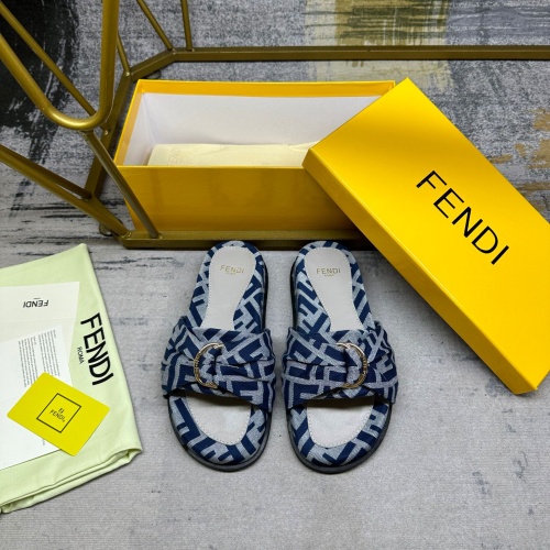 Wholesale Fendi Slippers For Women #1216835 $80.00 USD, Wholesale Quality Replica Fendi Slippers