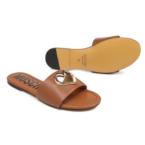 Replica Moschino Slippers For Women #1216866 $80.00 USD for Wholesale