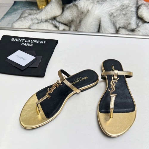 Replica Yves Saint Laurent YSL Slippers For Women #1216930 $82.00 USD for Wholesale