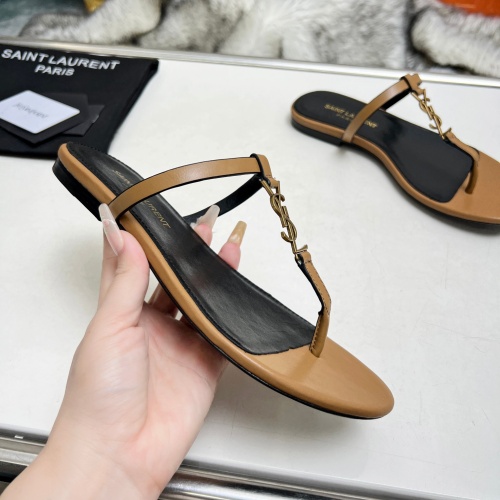 Replica Yves Saint Laurent YSL Slippers For Women #1216931 $82.00 USD for Wholesale