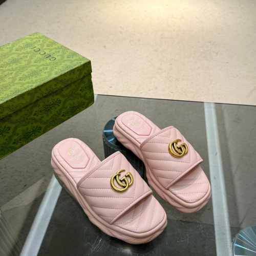 Replica Gucci Slippers For Women #1216975 $82.00 USD for Wholesale