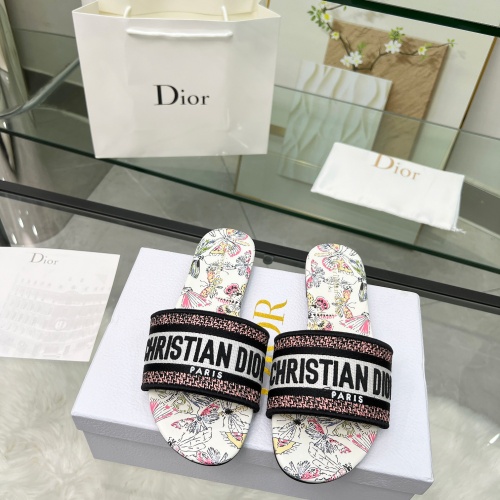 Replica Christian Dior Slippers For Women #1216985 $72.00 USD for Wholesale