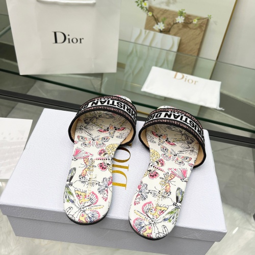 Replica Christian Dior Slippers For Women #1216985 $72.00 USD for Wholesale