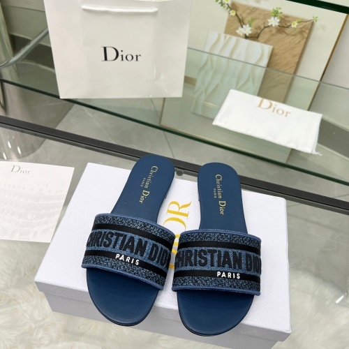 Replica Christian Dior Slippers For Women #1216987 $72.00 USD for Wholesale