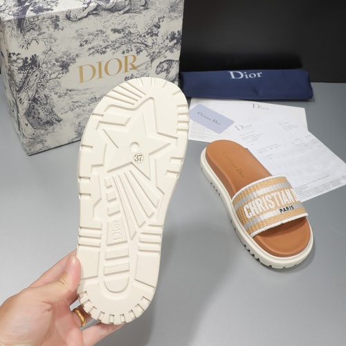 Replica Christian Dior Slippers For Women #1216991 $68.00 USD for Wholesale