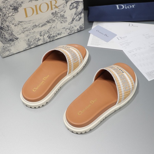 Replica Christian Dior Slippers For Women #1216991 $68.00 USD for Wholesale